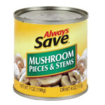 Always Save Mushrooms Pieces & Stems 4oz