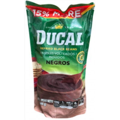 Ducal Refried Black Beans (Negros) 16.2oz - Image 1