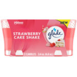 Glade Scented Candles Strawberry Cake Shake Twin Pack 6.8oz