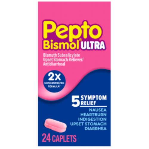 peptobismolultra.jpg Pepto Bismol Ultra 24 Tablets - Image 1