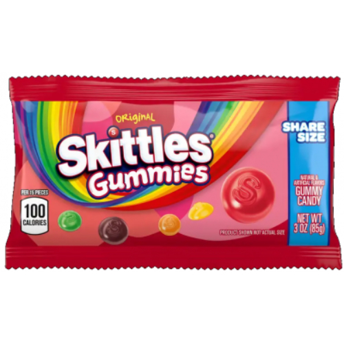 skittlesoriginal.jpg Skittles Gummies Original Share Size 3oz - Image 1