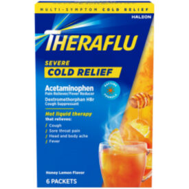 TheraFlu Severe Cold Relief Honey Lemon 6pk