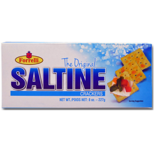 forrelisaltinecrackers.jpg Forrelli Original Saltine Crackers 8oz - Image 1