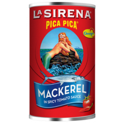 lasirenamackerelpicante5.5oz.jpg La Sirena Mackerel en Salsa de Tomate 5.5oz - Image 1