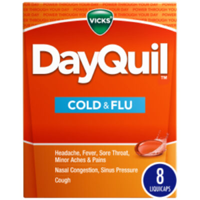 Vicks DayQuil Cold & FLU Multi-Symptom Relief 8 Liquid Caplets - Image 1