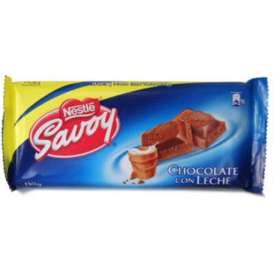 Nestle Savoy Chocolate con Leche 5pk 130g - Image 1