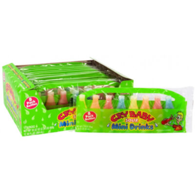 Cry Baby Sour Wax Bottles 8pk - Image 1