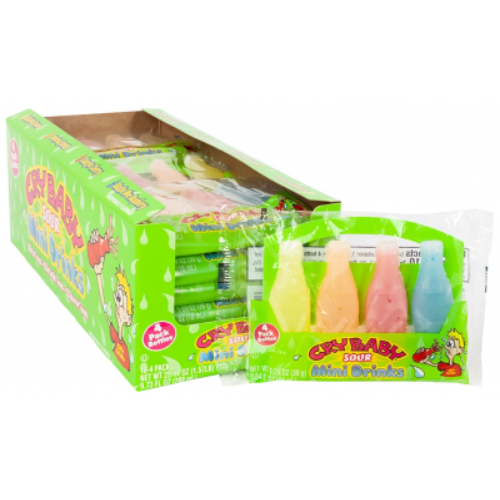 crybabysourminidrinks1.39.jpg Cry Baby Sour Wax Bottles 4pk - Image 1