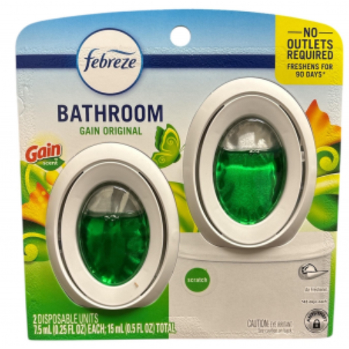febreezebathroomgain.jpg Febreze Bathroom Gain Original 2ct 0.25oz - Image 1