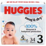 Huggies Diapers Snug & Dry (Size 3) 34ct