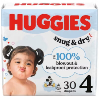 Huggies Diapers Snug & Dry (Size 4) 30ct - Image 1
