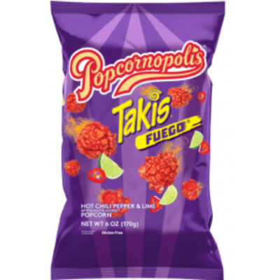 Takis Popcornopolis Fuego Hot Chili Pepper & Lime 6oz - Image 1