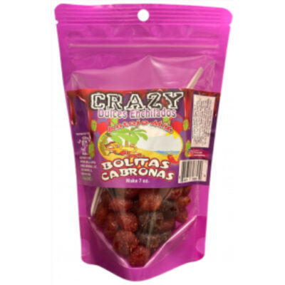 Antojo Mix Crazy Dulces Enchilados Bolitas Cabronas 7oz - Image 1
