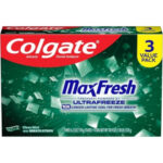 Colgate  Fluoride Toothpaste MaxFresh UltraFreeze 3 Value Pack 6.3oz
