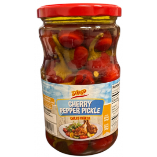 dmpcherrypepper.jpg De Mi Pais Cherry Pepper Pickle 23.9oz - Image 1