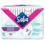 Saba Sensiti-V Ultra Thin Overnight 18ct