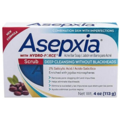 Asepxia Scrub Acne Bar Soap 4oz - Image 1