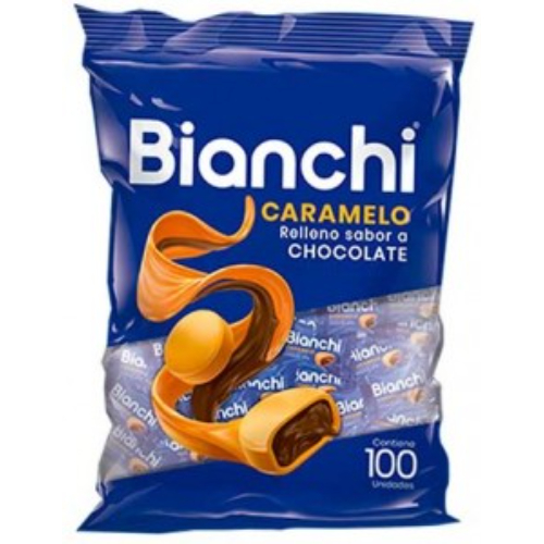 bianchicaramelorelleno.jpg Bianchi Caramelo Relleno Chocolate 100ct - Image 1