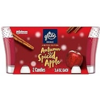 Glade Scented Candles Autumn Spiced Apple Twin Pack 6.8oz - Image 1