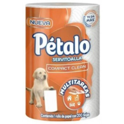 Petalo Compact Clean Paper Towel Roll 200 Sheet - Image 1