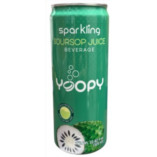 yoopysparklingsoursop.jpg Yoopy Sparkling Soursop Juice (320ml) 10.82oz - Image 1