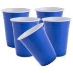 Global Brands Plastic Cups Blue 16oz 15pk