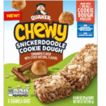 Quaker Chewy Snicker Doodle Cookie Dough 8pc 0.84oz