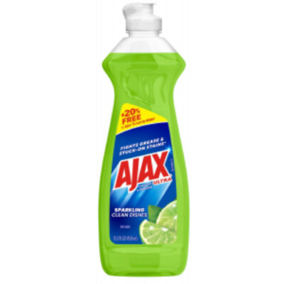 Ajax Dish LIQ Super Sparkling Dishes Lime & Vinegar 15.2oz - Image 1