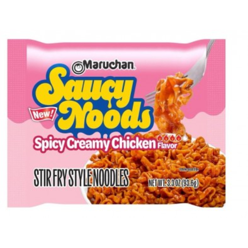maruchansaucynoodles.jpg Maruchan Saucy Noodles Spicy Creamy Chicken 3.3oz - Image 1