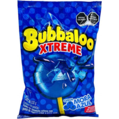 Bubbaloo Xtreme Mora Azul 20ct Bag - Image 1