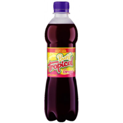 Burst Tropical Grape Soda (16.9oz) 500ml - Image 1