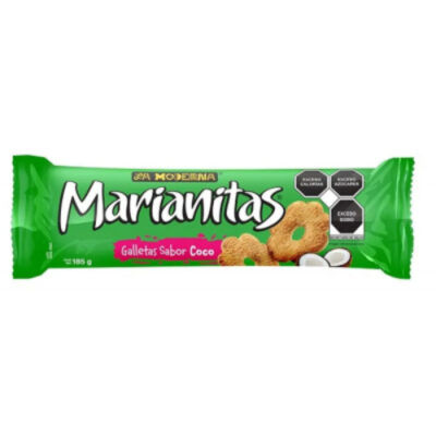 La Moderna Marianitas Galletas Sabor Coco 185g - Image 1