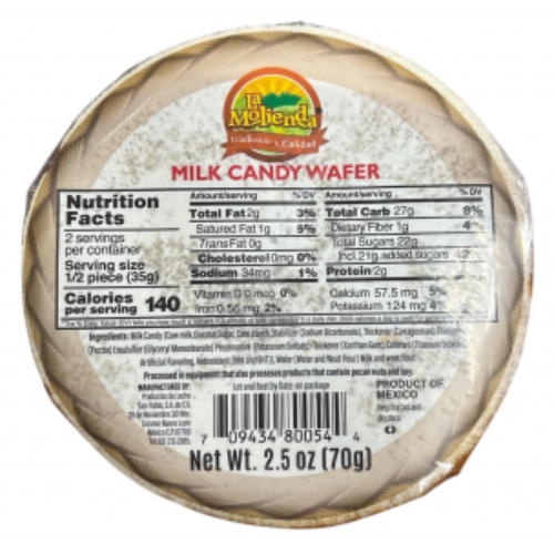 lamoliendamilkcandywafer La Molienda Milk Candy Wafer 32pc 2.5oz - Image 1