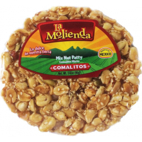 lamoliendamixnutpatty.jpg La Molienda Mix Nut Patty Comalitos 16pc 3.5oz - Image 1
