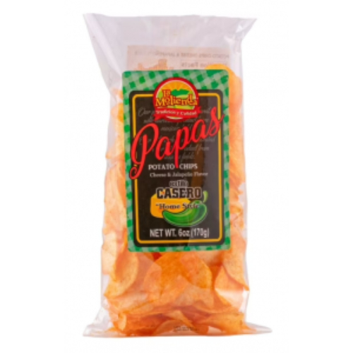 lamoliendapapasscheesejalepenos.jpg La Molienda Papas Potato Chips Cheese & Jalapenos 6oz - Image 1