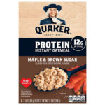 ZZZZ8888Quaker Oatmeal Protein Maple & Brown Sugar 12.6oz*