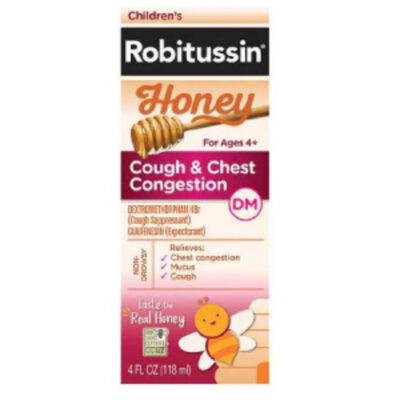 Robitussin Children's Honey Cough & Chest Congestion 4oz - Image 1