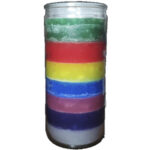 Veladora 14 Dias Sieto Colores