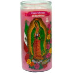 Veladora 14 Dias Virgen de Guadalupe Pink Perfume