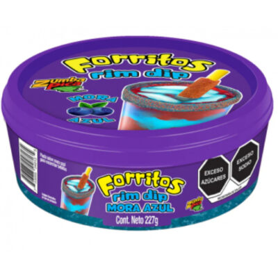 Zumba Pica Forritos Blueberry Rim Dips 8oz - Image 1