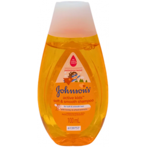 johnsonsactivekidsshampoo.jpg Johnson's Active Kids Soft & Smooth Shampoo 100ml - Image 1