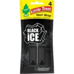 Little Tree Vent Wrap Air Freshener Black Ice 4pk