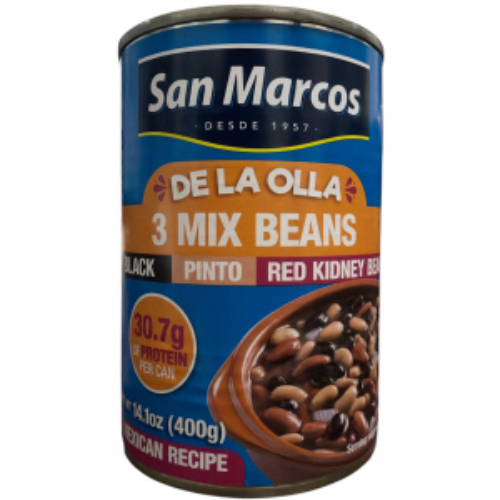 sanmarcos3mixbeans.jpg San Marcos De La Olla 3 Mix Beans 14.1oz - Image 1