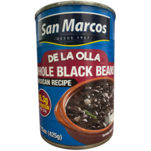 sanmarcosdelaolawholeblackbeans.jpg San Marcos De La Olla Whole Black Beans 15oz - Image 1