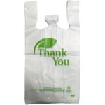 Thank You T-Shirt Heavy Duty White Bags 1/6