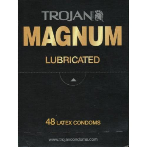trojanmagnum.jpg Trojan Condoms Magnum Lubricated Dispenser 1-Count Condom - Image 1