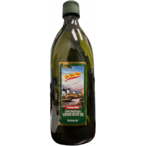 dmpsunfloweroil.jpg De Mi Pais Sunflower Oil & Virgin Olive Oil 33.8oz - Image 1