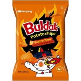 SamYang Buldak Potato Chips Quattro Cheese 4.23oz