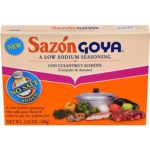 Goya Sazon Culantro Y Achiote Low Sodium 3.52oz