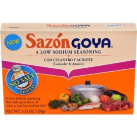 Goya Sazon Culantro Y Achiote Low Sodium 3.52oz